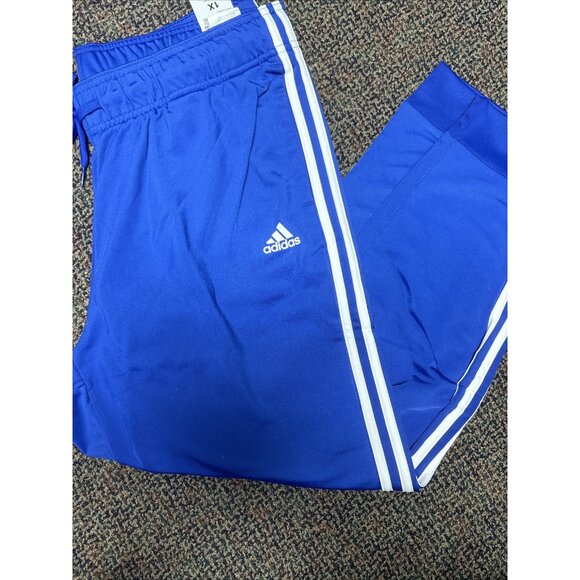 Adidas Women's Essentials Warm-up Slim Tapered 3-Stripes Track Pants, Blue, 2X - Picture 4 of 5